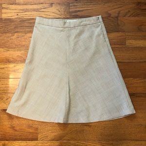 Banana Republic Factory Stretch Skirt Women’s 0 - Tan with Brown Plaid - EUC